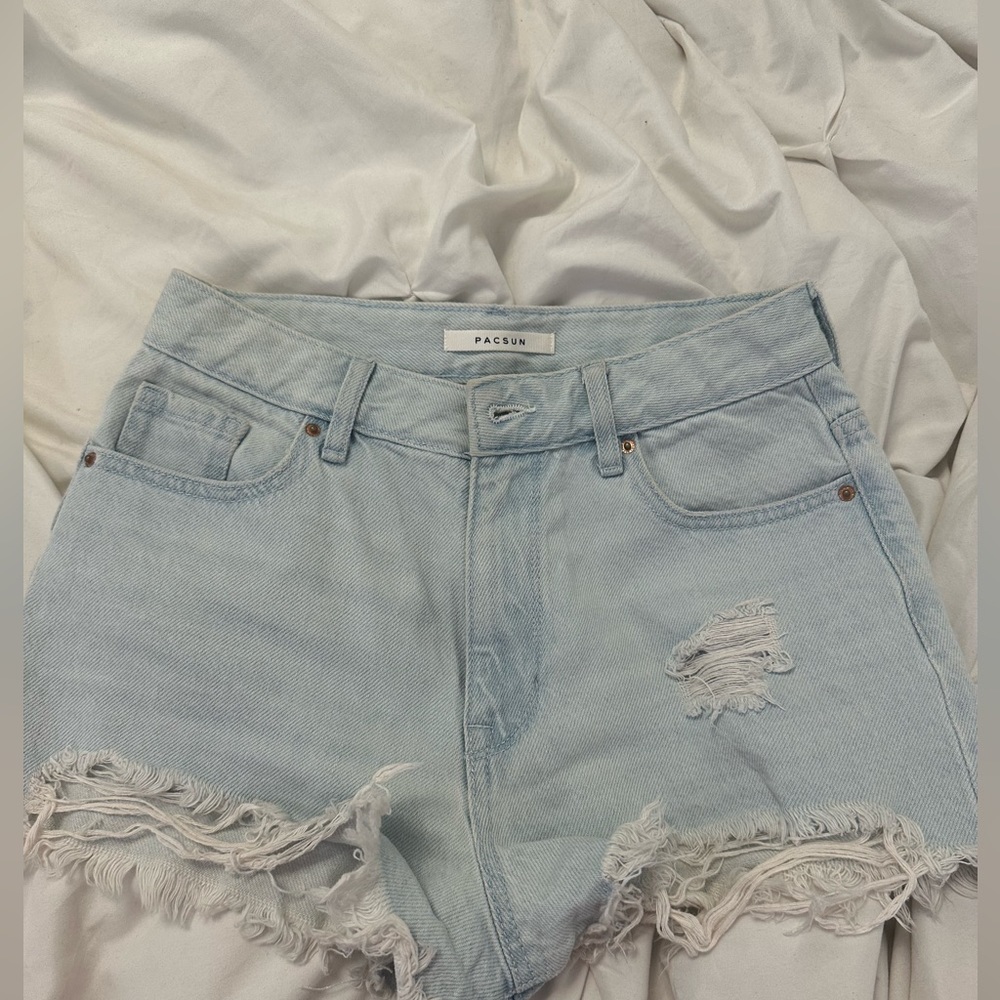 pacsun high rise jean shorts